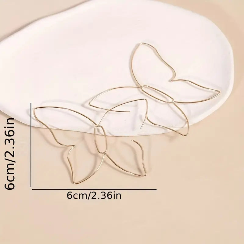 Butterfly Design Elegant Dangle Earrings